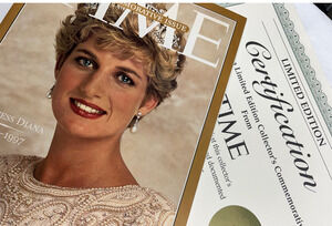 Princess Di (Diana) Time Magazine Commemorative Issue 1961-1997 W/ COA 048429